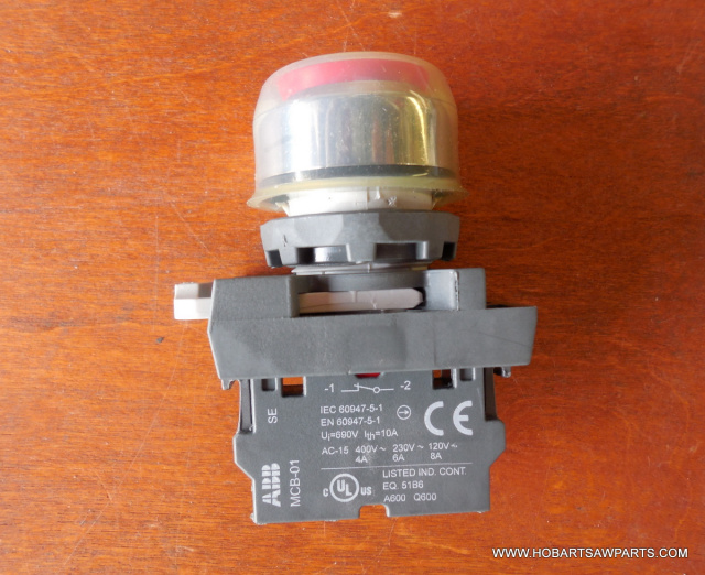 Red Switch For Hobart MG1532 & MG2032 Meat Grinders. Replaces 0087711-255-7